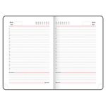 Ежедневник недатированный А5 138x213 мм BRAUBERG "Rainbow", под кожу, 136 л., черный/красный, 113498