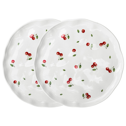 НАБОР ТАРЕЛОК ОБЕДЕННЫХ LEFARD "CHERRY" 2 ШТ. 25,5*2,5 СМ