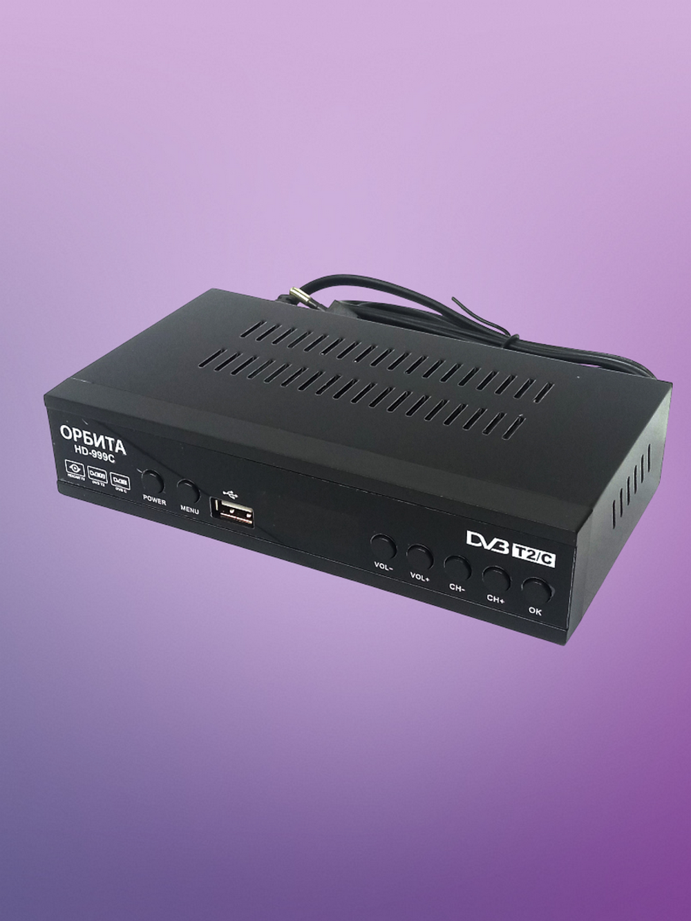 Цифровая ТВ приставка DVB-T2/C Wi-Fi MeeCast Орбита HD-999C