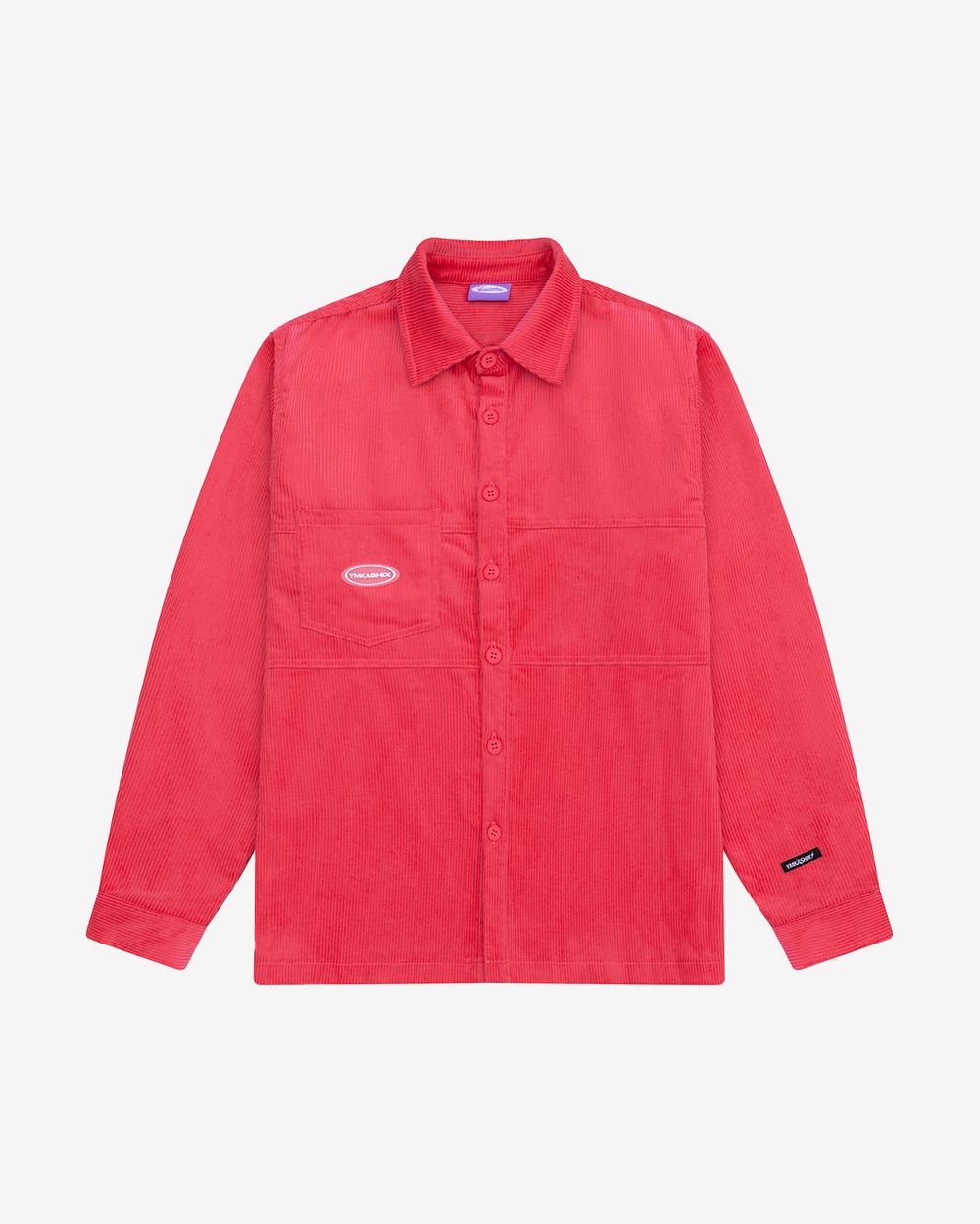 Рубашка Ymkashix Velvet Button багровая