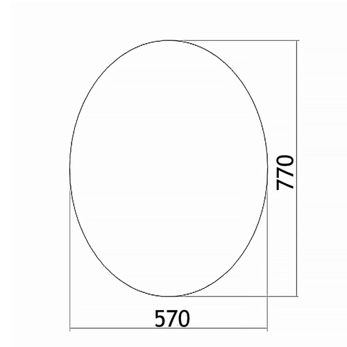 Зеркало LORANTO Овал 570х770 (ФР-00001120)