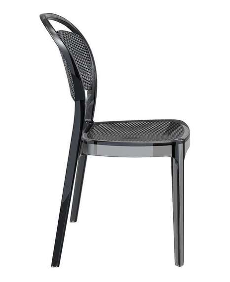 Стул Bee прозрачный серый