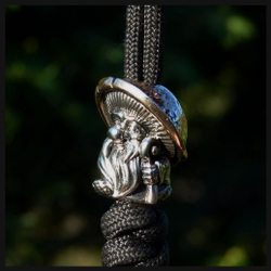 Бусина "Дух леса" для темляков или браслетов , биметалл