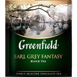 Чай чёрный Greenfield Earl Grey Fantasy 100 пакетиков (бергамот)