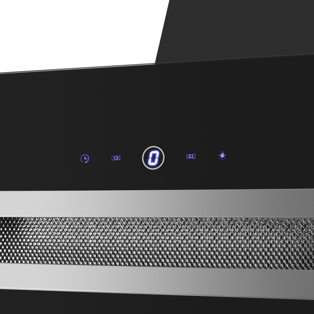 Кухонная вытяжка MAUNFELD Moon 60 черный\вставка сатин фото 8