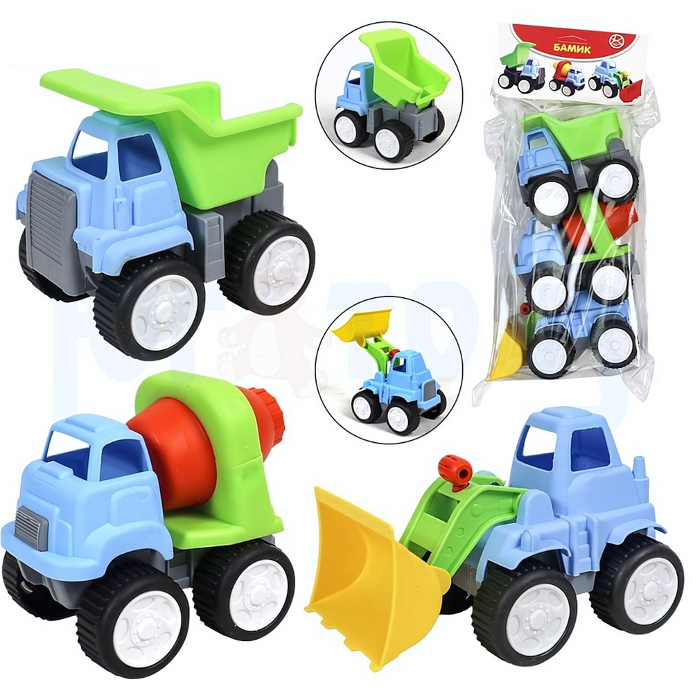 Набор машинок "Бамик" микс (Каролина)