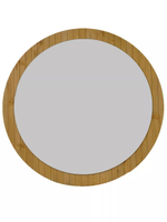 Зеркало настенное круглое Пиафорте из массива сосны