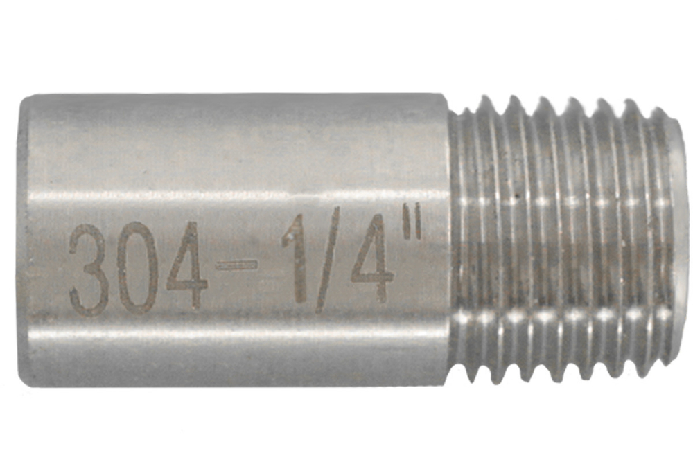 Ниппель приварной нержавеющий Newkey, AISI304 DN 8 (1/4"), (CF8), PN16