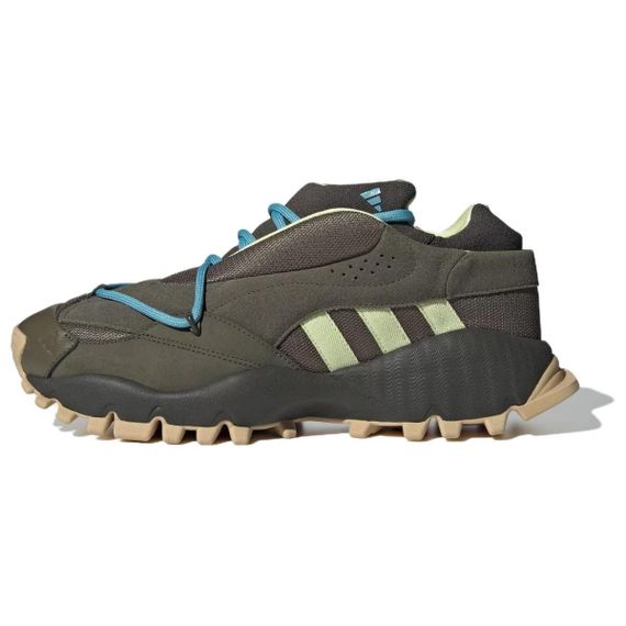 Кроссовки Adidas Seeulater SPW Бежевые кроссовки Низкие Оливково-зеленые/Желтый, зеленый Унисекс