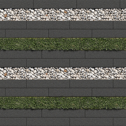 Тротуарная плитка ГАЗОННАЯ РЕШЕТКА - Стандарт Черный