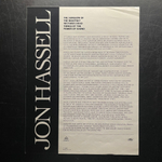 Jon Hassell ‎– The Surgeon Of The Nightsky Restores Dead Things By The Power Of Sound (США 1987г.)