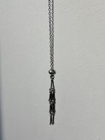 Авоська-подвеска для кристаллов серебристая L