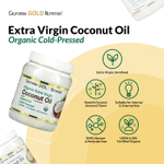 California Gold Nutrition, Superfoods, органическое нерафинированное кокосовое масло первого холодного отжима, 473 мл (16 жидк. унций)