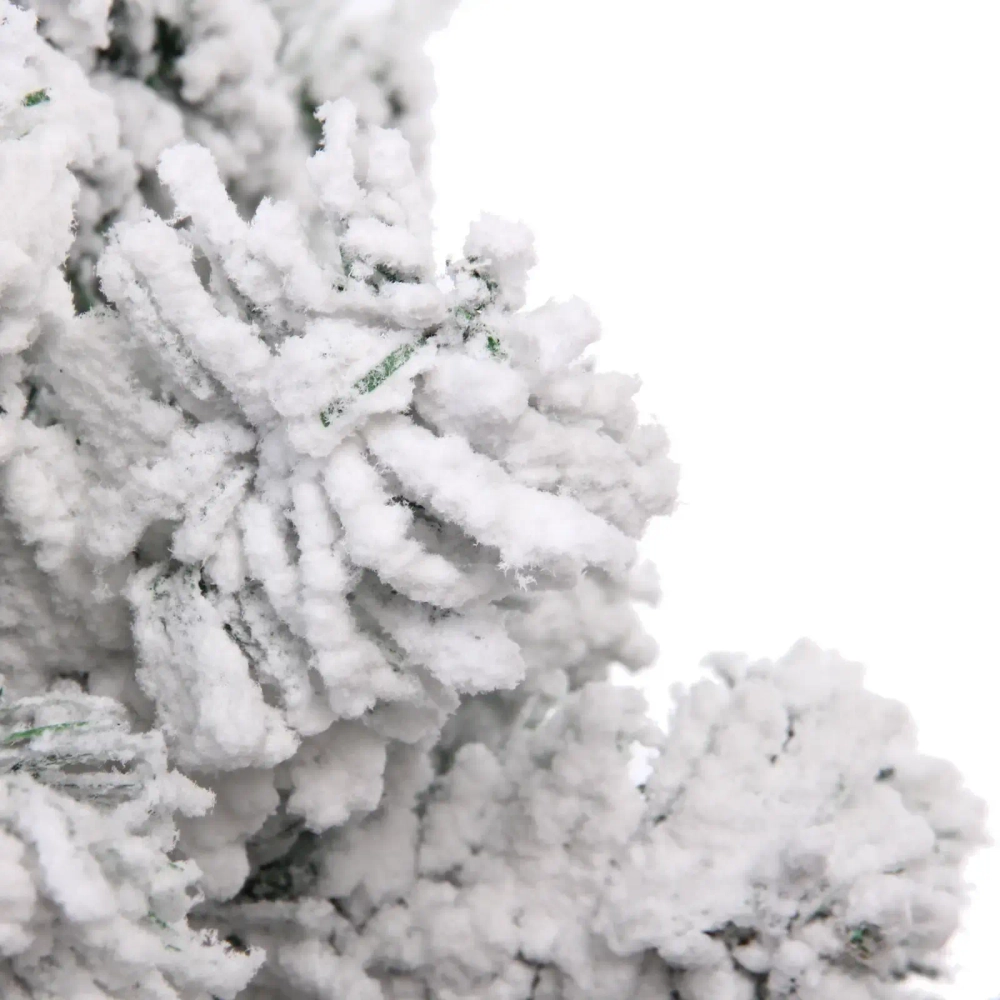 Ёлка «Камелия» 120 см, ПВХ с белым инеем (210 веток)