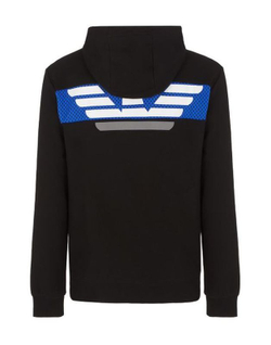 Мужская теннисная кофта EA7 Man Jersey Sweatshirt - черный