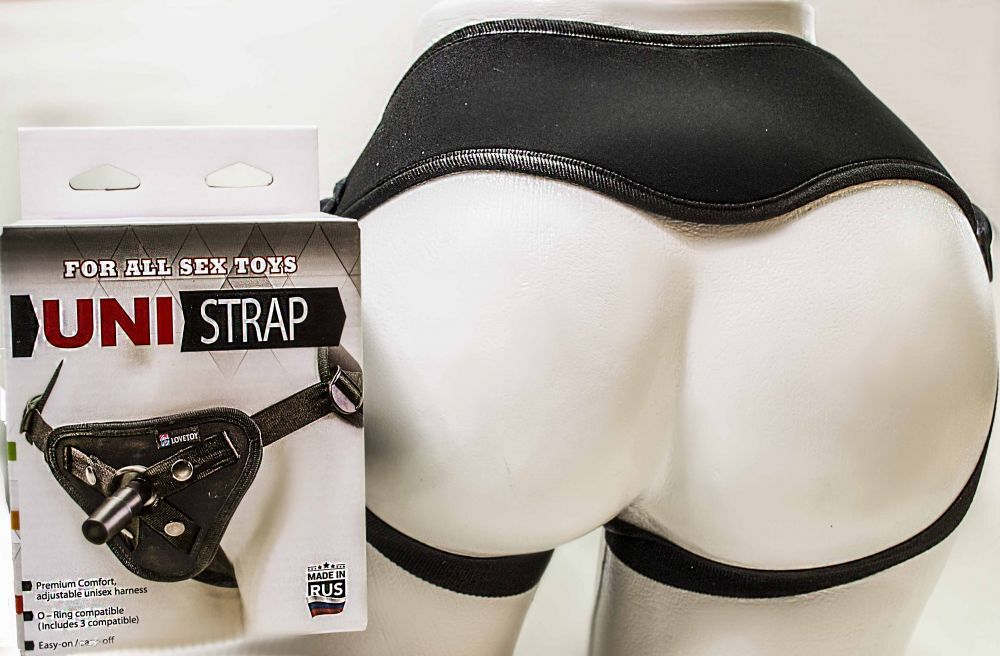Универсальные трусики Harness UNI strap (Цвет: черный)