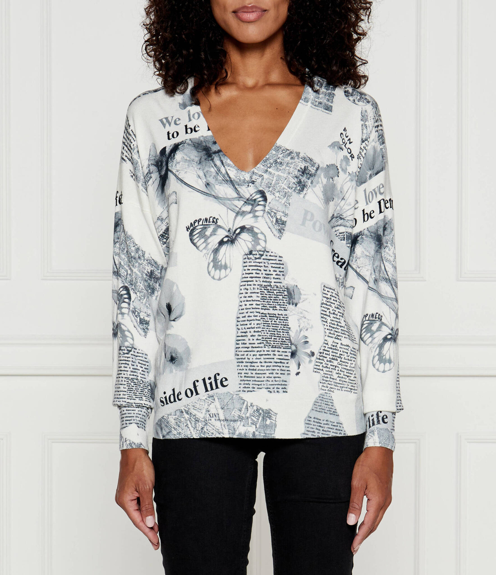 Свитер Desigual - белый(24WWJF61)