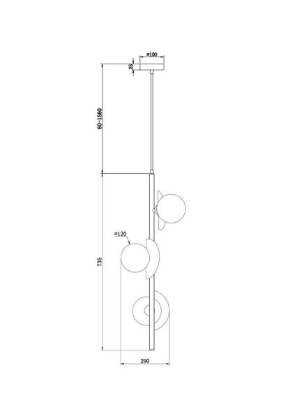 Подвесная люстра Freya Sepia FR5391PL-03CFL