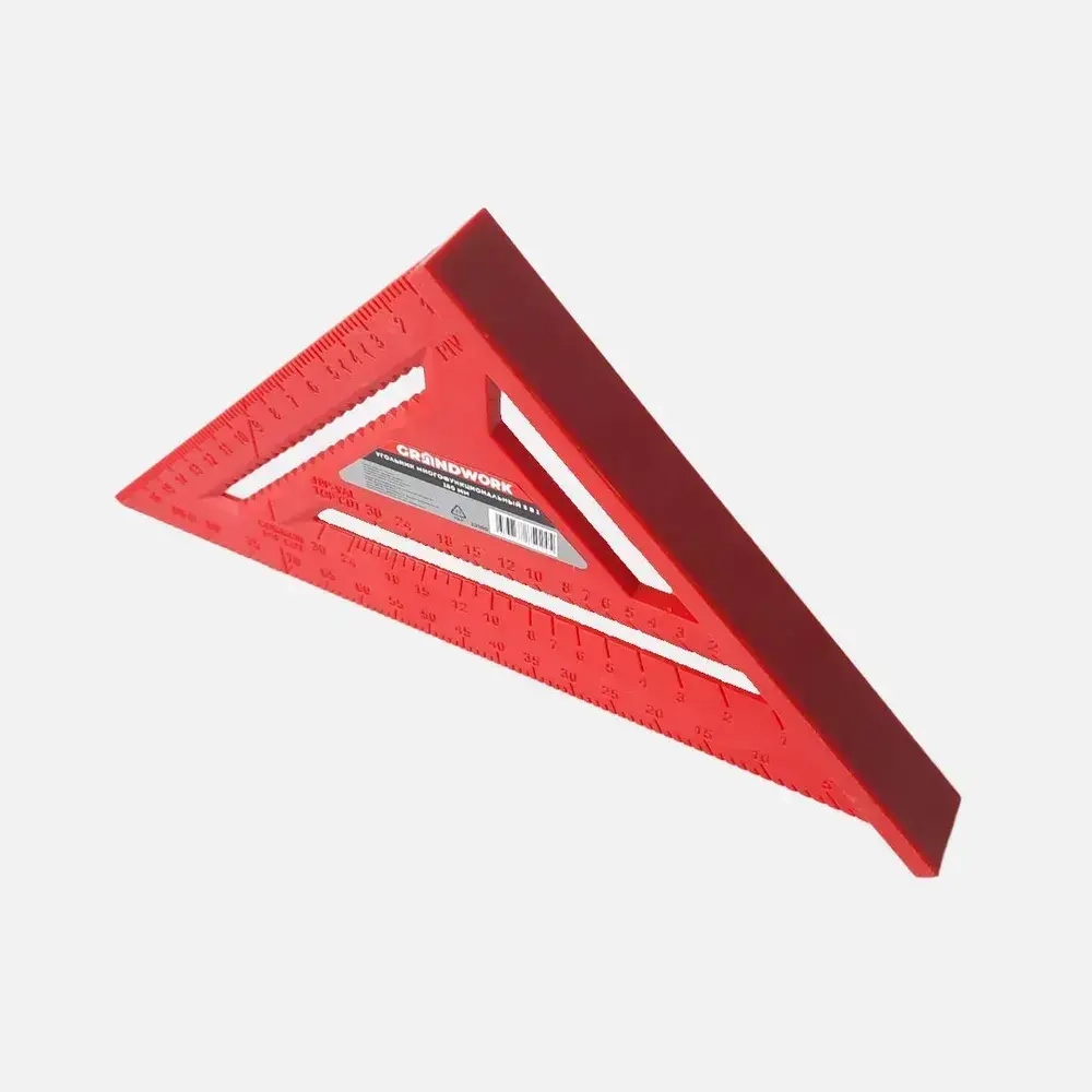 Угольник разметочный 180мм "тип Свенсона", метрический GRANDWORK 22180 нейлон