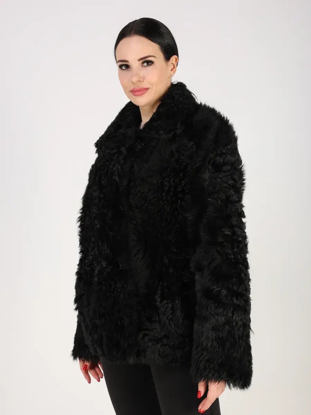 Дубленка зимняя шуба натуральная короткая