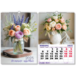 Календарь на ригеле 2025"Нежные цветы» 29*42см