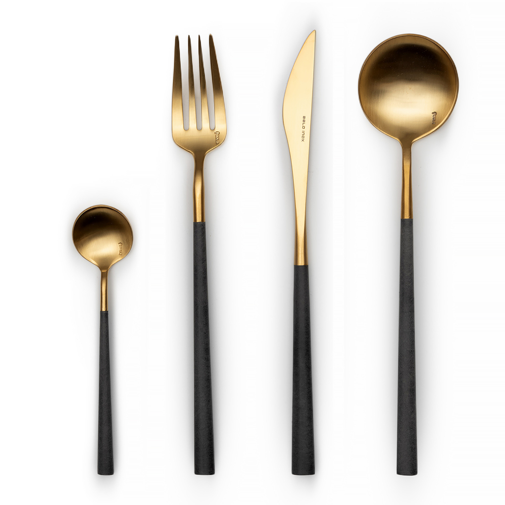 Набор NEO GREY GOLD 46столовые приборы Belo Inox Золотой
