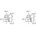 Соединение PS JIC 7/8 JIC3/4