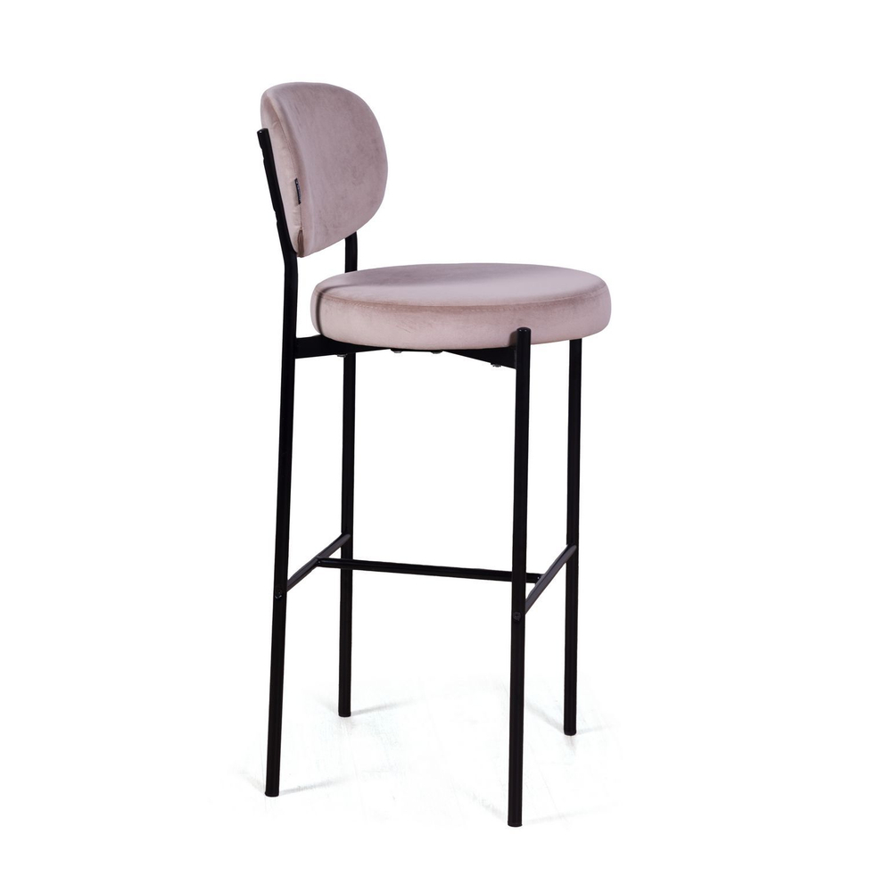 Стул барный Mason, бархат пепельно-бежевый 25