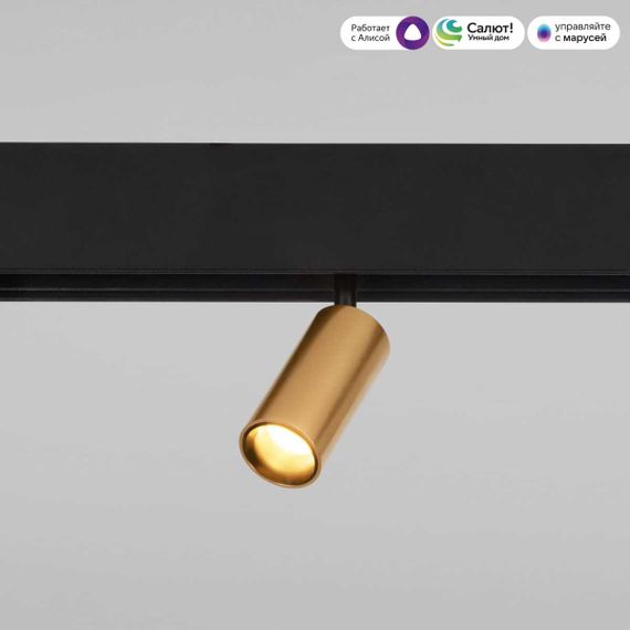 Трековый светодиодный светильник Elektrostandard (Умный дом) Slim Magnetic Dim Cantors 85071/01 латунь a063531
