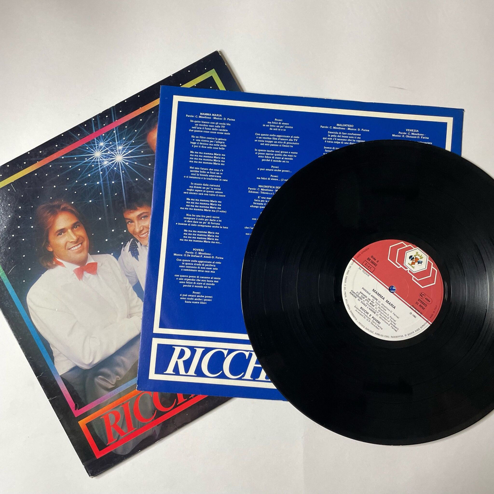Винтажная виниловая пластинка LP Ricchi and Poveri Богатые и Бедные Mamma Maria (Italy 1982) Fortissimo