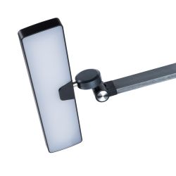 ULM-D110 15W-3000-6500K-DIM BLACK Светильник настольный светодиодный с беспроводной зарядкой телефонов. Сенсорный выключатель. Диммер. Черный. TM Uniel