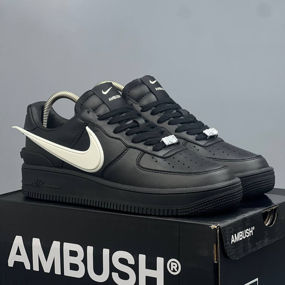 Кроссовки Nike AirForce1 x AmbushBlack #133(черн.)