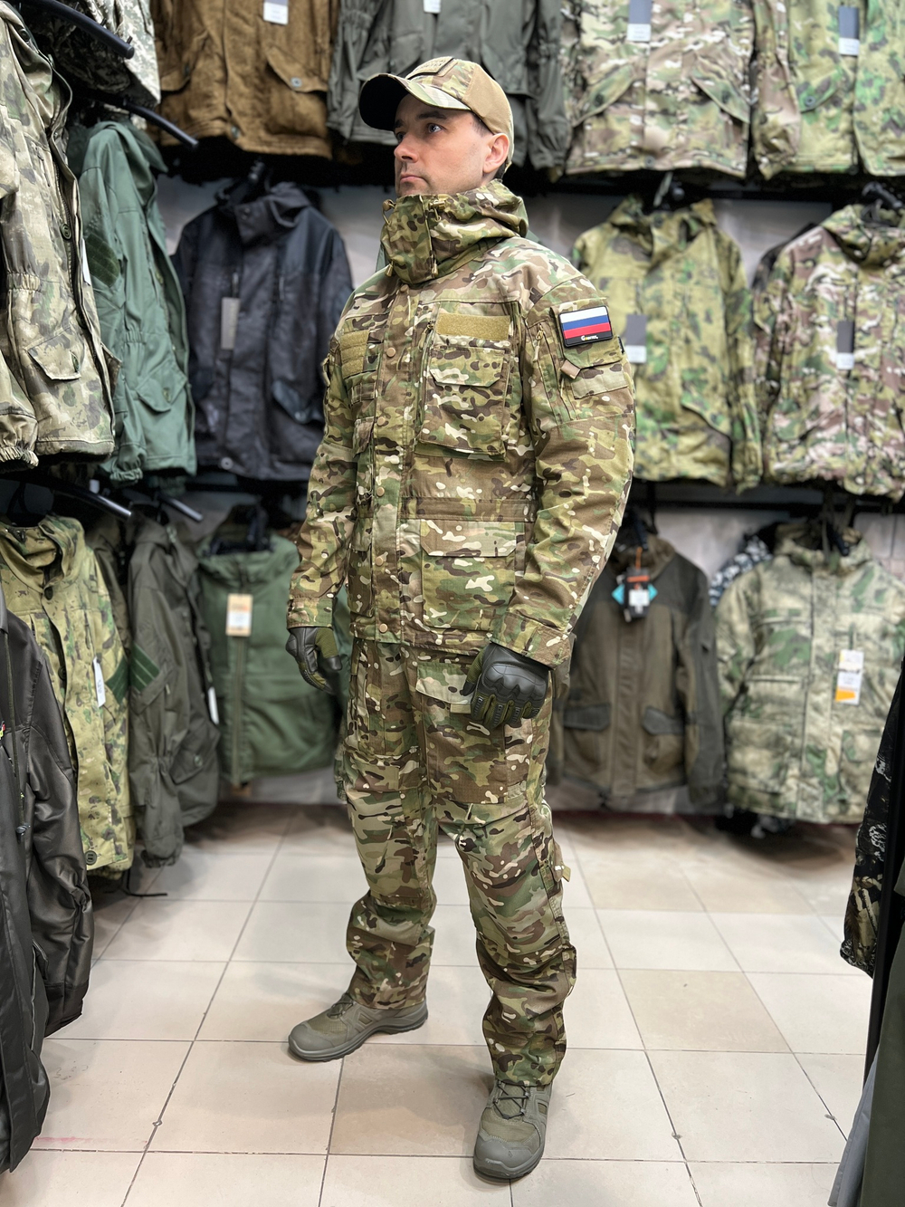 Костюм тактический Rescuer Мультикам (RipStop, MOLLE, демисезон)