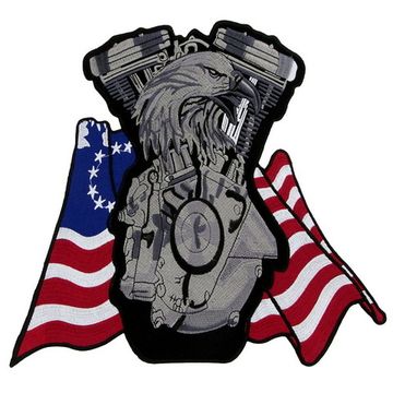 Нашивка Двигатель с орлом (280*260)