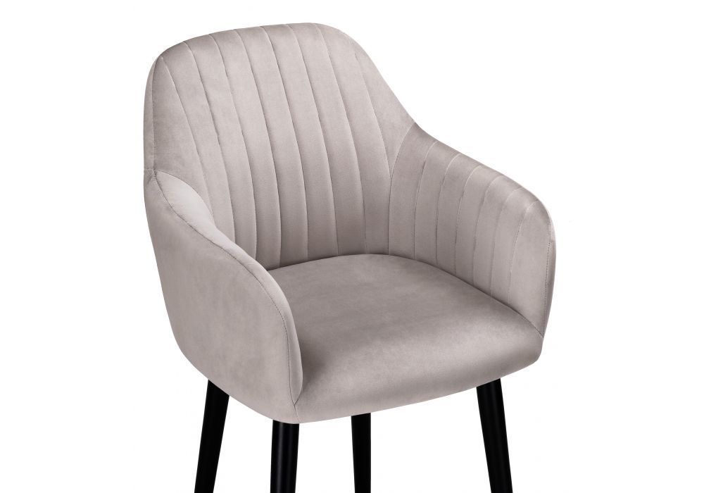 Кресло Бри дымчатое / черное