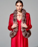 Жакет с меховой отделкой "Княжна"