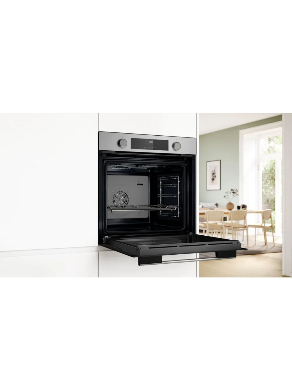 Электрический духовой шкаф Bosch HJA737BR0, 60 см, 76 л, 7 режимов, гриль, традиционная очистка