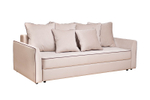 Диван Garda Decor Морес (Mores)(K)кант трехмест.раскл. велюр беж. Colt002-BEG 226*103*94