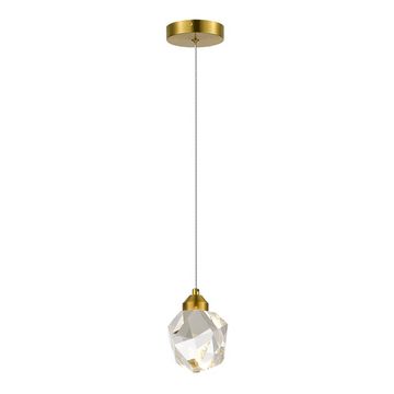 SL6114.203.01.1 Подвес ST-Luce Золотистый/Прозрачный LED 1*3W 3000K CASCATO