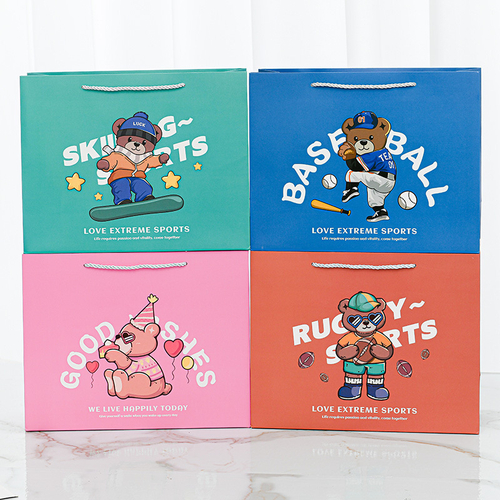 Пакет подарочный "Bear" 25х10х20 см