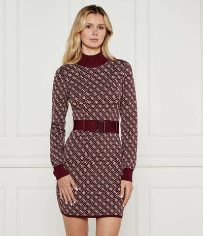 Платье с ремешком LISE GUESS - бордовый(W4BK43 Z37K0)