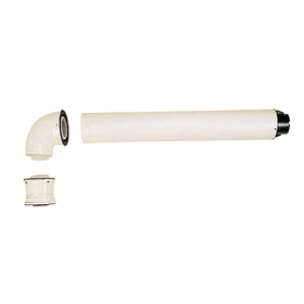 Коаксиальный дымоход горизонтальный Immergas D 80/125 (аналог 3.015242)