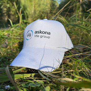 Бейсболка детская Аскона Лайф Групп. Цвет: белый