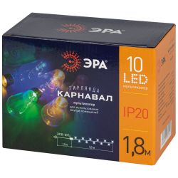 Светодиодная новогодняя гирлянда ЭРА ENIN-16M нить С Новым Годом мультиколор 3 м 10 led IP20 | Гирлянды