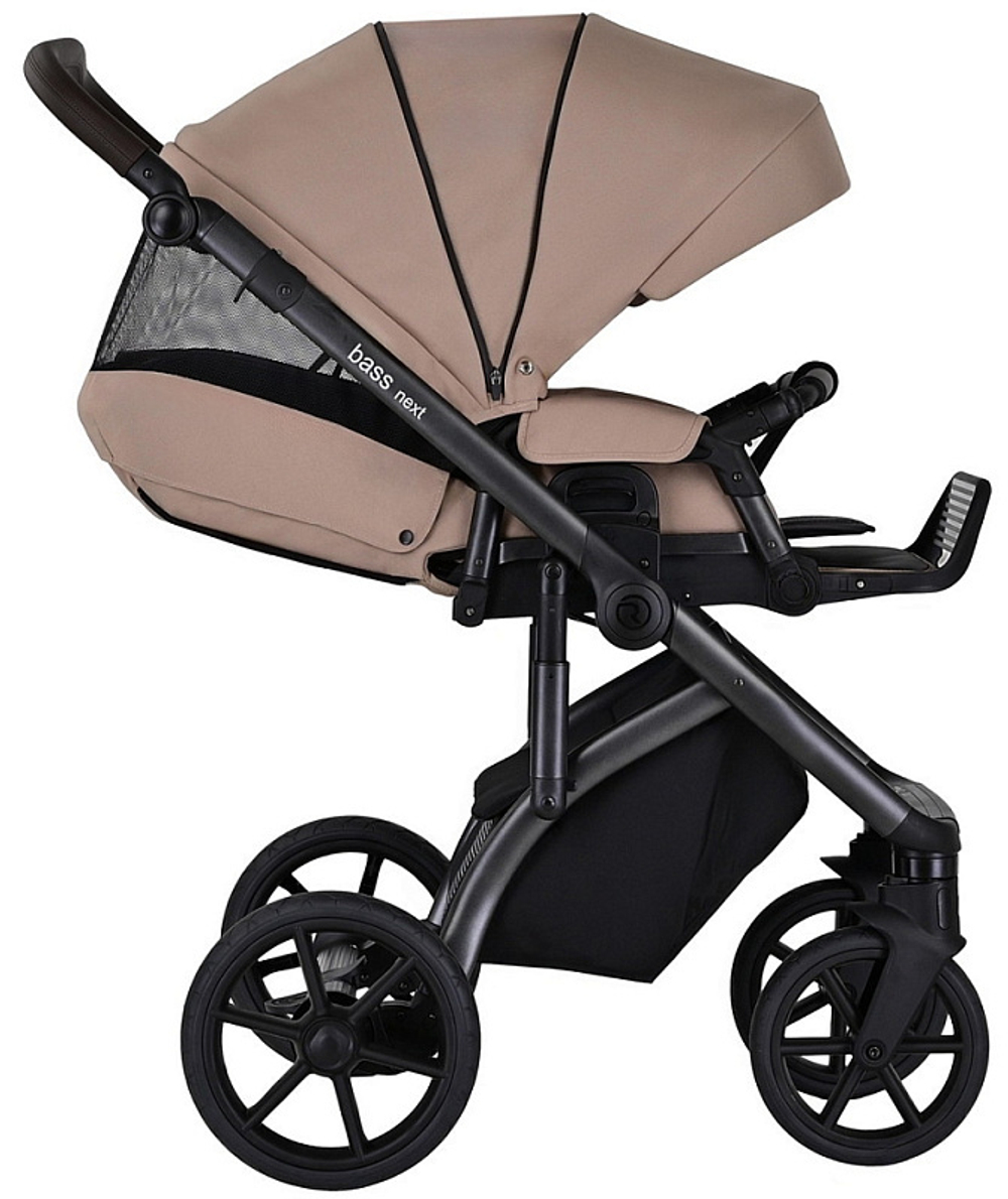 Детская коляска Roan Bass Next 3 в 1 с автокреслом Avionaut Silver Black RN233/1 Amber Black