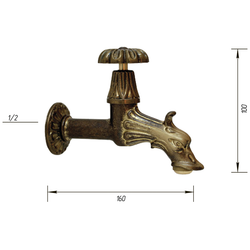 Кран садовый декоративный Migliore 18415 схема