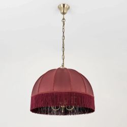 Citilux Базель CL407133 Люстра подвесная с бордовым абажуром