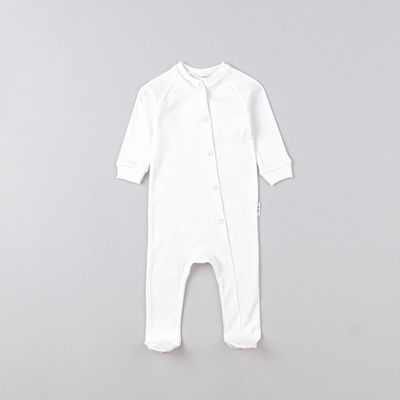 Sleepsuit with snap buttons 3-18 months - Heavy Cream