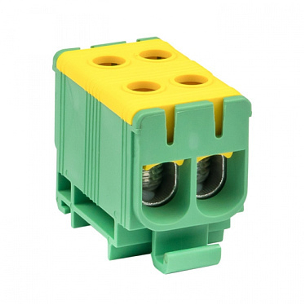 Клемма силовая вводная двойная КСВ 16-50 желто-зеленая EKF PROxima plc-kvs2-16-50-y-green