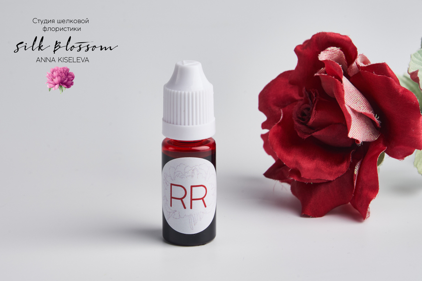 Анилиновый краситель для шелковой флористики алый (RR) 10 мл